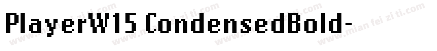 PlayerW15 CondensedBold字体转换